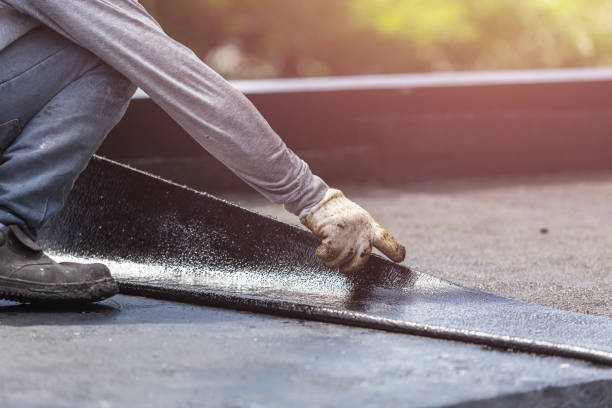 Professional Basement Waterproofing technician working in Millersburg, IN